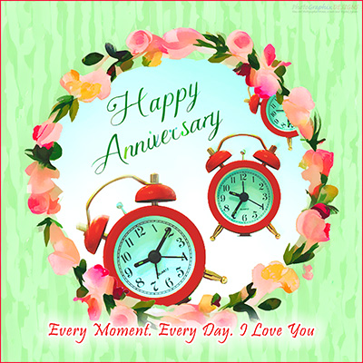 An ANNIVERSARY e-CARD "EVERY MOMENT"