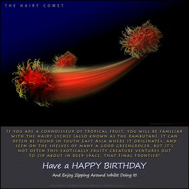 A "Birthday" e-Card - The Hairy Comet