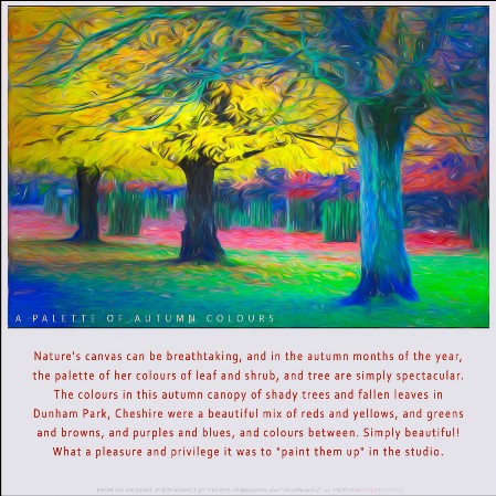 A PALETTE OF AUTUMN COLOURS e-Card