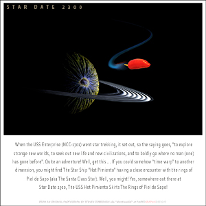 A "BLANK" Add Your Own Message e-Card - STAR DATE 2300!