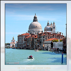 A "Blank" e-Card - with Fine Art Photographic Image ON THE VENETIAN GRAND CANAL