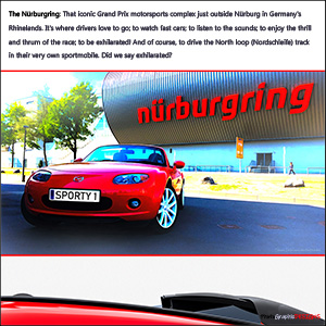 A BLANK e-CARD - TRUE RED - SPORTY1