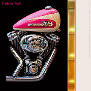 A BLANK e-CARD - HARLEY DAVIDSON - PRETTY IN PINK