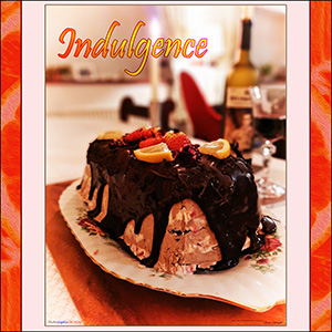 A "Blank - add your own message" e-Card - with Fine Art Photographic Image - INDULGENCE