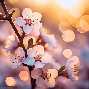 A Graphic Art Image - Blossoms and Sunshine