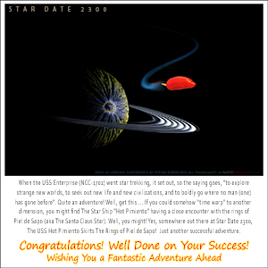 A Congratulations eCard - STAR DATE 2300