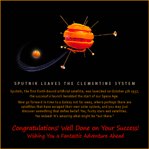 A "Congratulations" e-Card - Sputnik - Well Done!